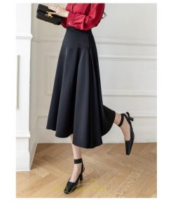 スカート | レディース ロング ミモレ フレアAライン ロング着痩せ 通勤 通学 オフィス OL オシャレ キレイめ カジュアル 20代30代40代50代