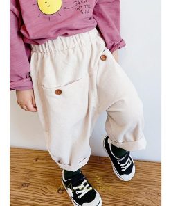 衣装 服 | 子供服 子ども服 こども服 キッズ ベビー 男の子 女の子 長ズボン ズボン パンツ ボトムス 可愛い 上品 カジュアル コットン 高品質 秋 春 男女兼用 ナチュラル