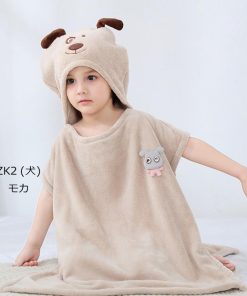 （子供）その他 | もこもこ フード付き バスタオル 速乾