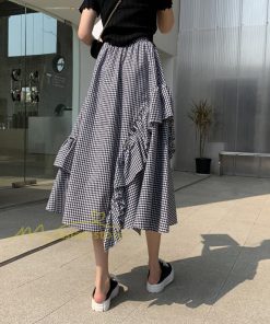 スカート | プリーツロング 春 夏 秋 マキシ 大きいサイズ フレアマキシプリーツ チェック柄 通勤通学 20代30代40代 不規則 フレア