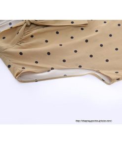 キャミソール タンクトップ | タンクトップ ドット柄 レディース 秋 秋服 レイヤード インナー ノースリーブ 重ね着 とろっと滑らかな肌触りの落ち感素材 しわにくい リボン ベーシック