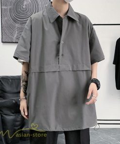 Tシャツ | シャツ ポロシャツ メンズ 夏新作 プルオーバー 無地 半袖 ゆったり トップス ポロ 薄手 大きいサイズ 日常感 体型カバー サマー着痩せ 2XL