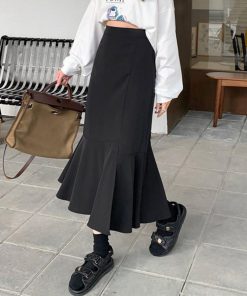 フレアスカート | マーメイドスカート スリット 韓国風