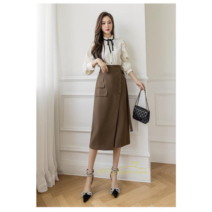 スカート | ボトムス レディース きれいめ 春夏 タイト秋服 2021 おしゃれ 膝丈 ハイウエスト 体型カバー お洒落 上品 通勤 OL カジュアル 20代30代40代