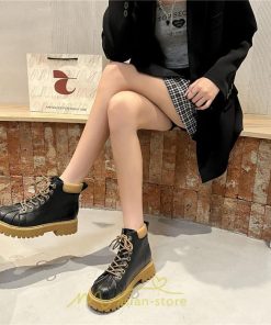 ショートブーツ | ブーツ レディース 厚底 編み上げ 厚底 痛くない 歩きやすい  疲れない 滑りにくい お出かけ 旅行 秋 お食事会 二次会 デート 女子会 春