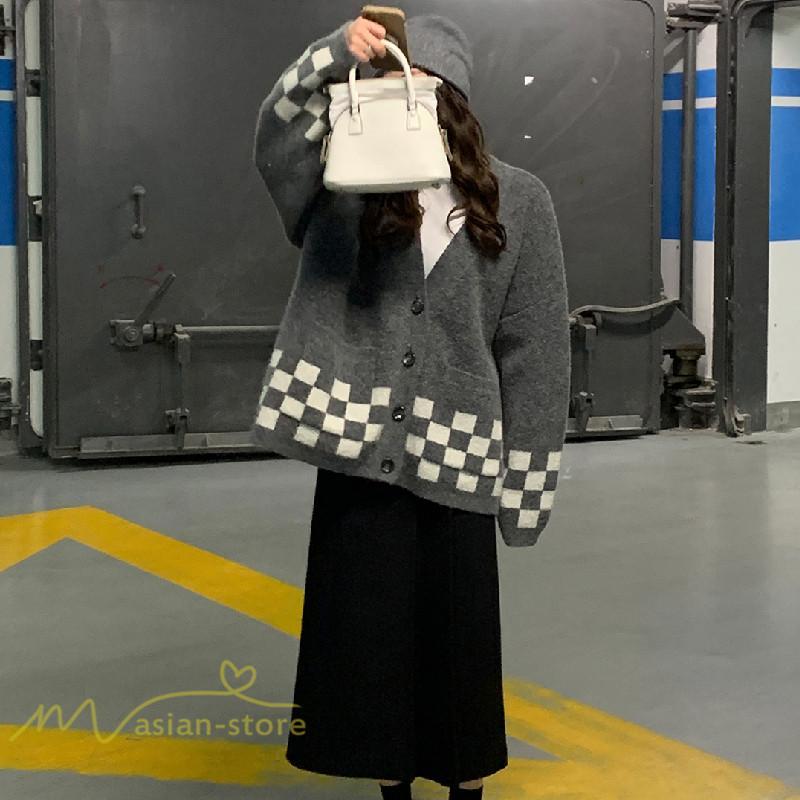 カーディガン | ニットレディース 2022秋冬 羽織り ニット アウター セーター フロントボタン 長袖 通学通勤 トップス 大人 20代50代 秋ニット