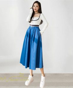 スカート | ハイウエスト ロングレトロ Aライン女性 ボトムス 春秋 夏 お洒落 カジュアル 20代30代40代 通勤 2022 エレガント