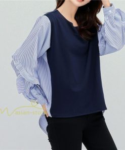 シャツ・ブラウス | Tシャツ レディース トップス 長袖 秋コーデ 切り替え パフスリーブ カットソー ブラウス ゆったり 可愛い カジュアル オフィス 20代30代40代 シンプル 春夏秋