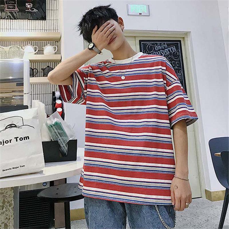 Tシャツ | Tシャツ メンズ 半袖 ボーダー カットソー カジュアル 大きいサイズ 夏新作 サマートップス プレゼント ギフト クルーネック ゆったり 上品