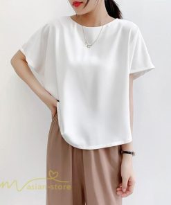 シャツ・ブラウス | トップス シャツ レディース 無地 ファッション カジュアル エレガント 優雅 通勤 OL 上品 オシャレ トップス 女の子 可愛い 体型カバー 夏 5色 着痩せ