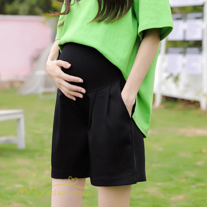 パンツ レギンス | マタニティ パンツ 妊婦服 カジュアル 夏服 サマーパンツ 着痩せ マタニティパンツ ウエスト調整 上品 無地 大きいサイズ 日常 薄手 シフォン マタニティウェア