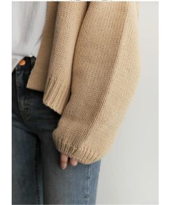 カーディガン | ニットレディース ショート丈 セーター 羽織り 可愛い 長袖 秋物 アウター 20代40代 通学通勤 秋冬服 トップス 無地