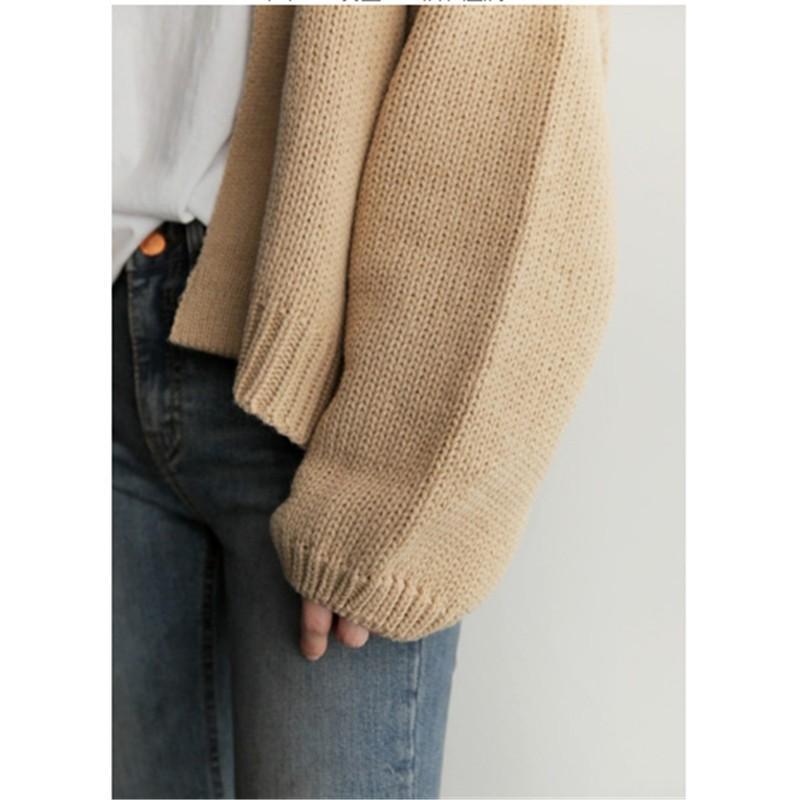 カーディガン | ニットレディース ショート丈 セーター 羽織り 可愛い 長袖 秋物 アウター 20代40代 通学通勤 秋冬服 トップス 無地