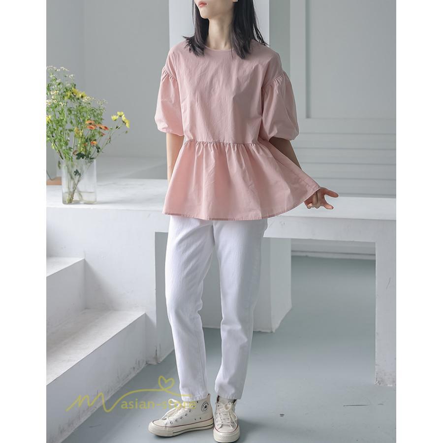 tシャツ・カットソー | Tシャツ レディース トップス サマー 半袖 無地 ゆったり ゆったり 可愛い フェイク 春物 夏服 カットソー 20代30代40代 ブラウス 薄手 体型カバー シンプル