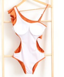 ビキニ | ワンショルダーワンピース水着 レディース