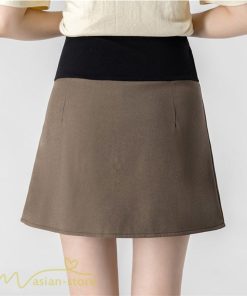 スカート | マタニティウェア ショート丈 マタニティ大きいサイズ 夏服 サマー ミニ裏地付き 妊婦 上品 ママ プリーツ きれいめ ウエスト調整