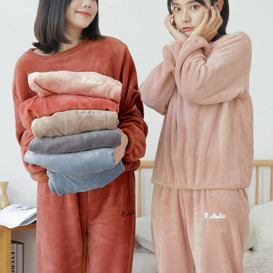 インナー・ルームウェア | フリースパジャマ 上下セット レディース