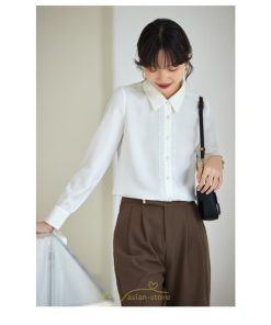 シャツ・ブラウス | ブラウス レディース 長袖 50代 白 シャツ ゆったり トップス きれいめ フォーマル 上品 フェミニン 青 高品質 40代 OL 通勤 フォーマル 20代 30代