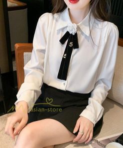 シャツ・ブラウス | シャツ ブラウス 秋冬 レディース スカーフタイ きれいめ フォーマル 春 長袖 オフィス 蝶結び 20代30代40代 通勤通学 お出かけ 着痩せ カジュアル 上品 春夏作