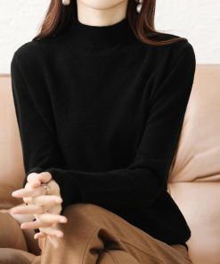 ニット・セーター | プチハイネックニットトップス レディース