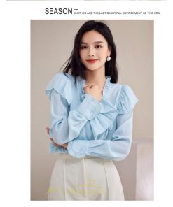 シャツ・ブラウス | ブラウス シャツ レディース 上品 ブラウス きれいめ 通勤 OL ビジネス ゆったり 可愛い フリル 秋服 2022新作 20代30代40代50代 オフィス キレイめ