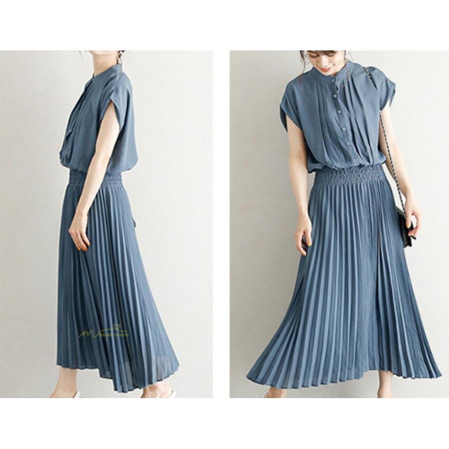 送料無料セール | 夏ワンピース プリーツワンピース 半袖 揺れる 大人 可愛い ロングワンピース レディース ワンピ 50代60代 パーティードレス ママワンピース 30代40代 無地