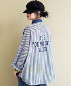 シャツ・ブラウス | デニム風シャツ レディース 異素材切替 シャツブラウス カジュアル 長袖シャツ 春服 胸ポケット トップス ゆったり 20代30代40代50代 おしゃれ 羽織り 通勤通学