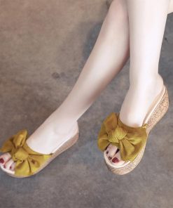 パンプス | 厚底サンダル ウエッジソール ヒールサンダル 痛くない リボンサンダル 歩きやすい レディース リゾートサンダル サマー