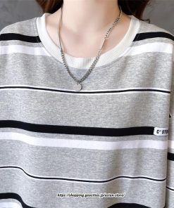 マキシ | ワンピース レディース 秋 秋服 綿コットン ボーダー柄 コットン ワンピース 長袖ボーダー ロングワンピース サイドスリット 20代 40代 30代 50代