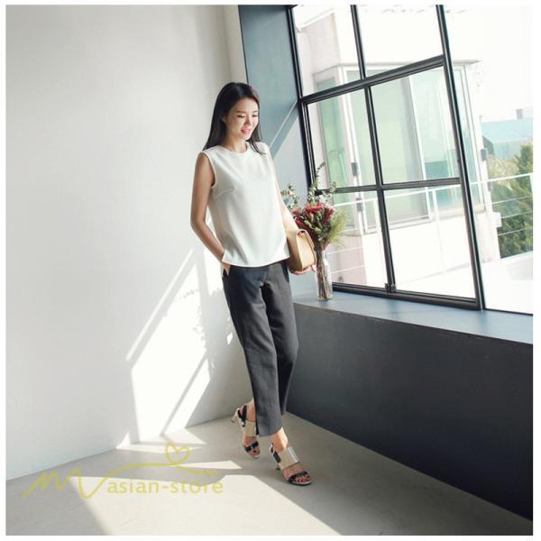 ワイドパンツ | パンツ レディース ロング丈 コットン 麻混 カジュアル 無地 40代 50代 リネン 夏 秋 カジュアル ロングパンツ 大きいサイズ 30代 20代 3色 上品