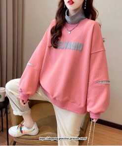 パーカー | トレーナー レディース トップス スウェット 裏起毛 長袖 暖か ハイネック おしゃれ カジュアル ゆったり カジュアル 長袖トレーナー 大人 冬 着痩せ 秋新作