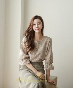 シャツ・ブラウス | ブラウス トップス 半袖 レディース 韓国風 2022新作 体型カバー 半袖ブラウス 20代 30代 40代 50代 60代 大人 無地 おしゃれ 夏服 春 ゆったり 可愛い 夏
