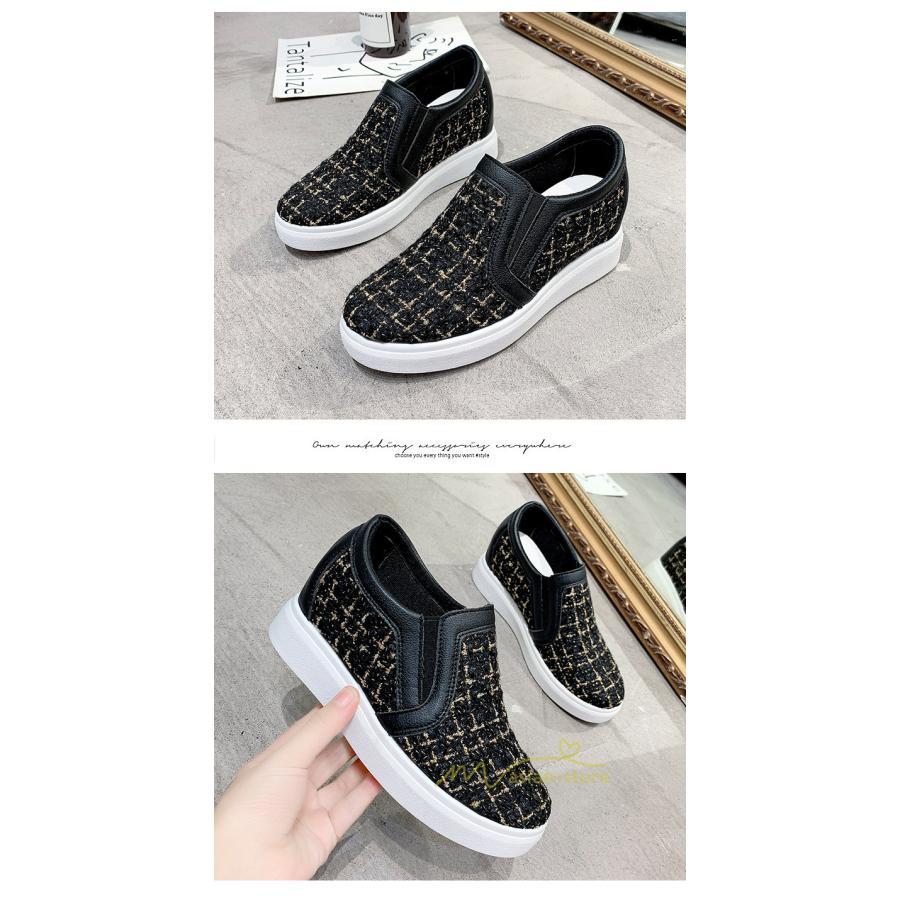 スニーカー | スリッポン レディース おしゃれ 紐なし インソール スリッポン大人カジュアル 厚底スニーカー 厚底スリッポン ローカットスニーカーレディース