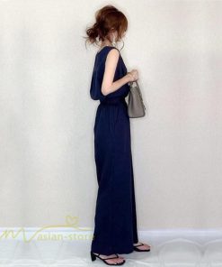 セットアップ | レディース 夏新作 無地 薄手 ワイドパンツ キャミソール ノースリーブ 薄手 上下セット ロングパンツ ガウチョパンツ ルームウェア 可愛い