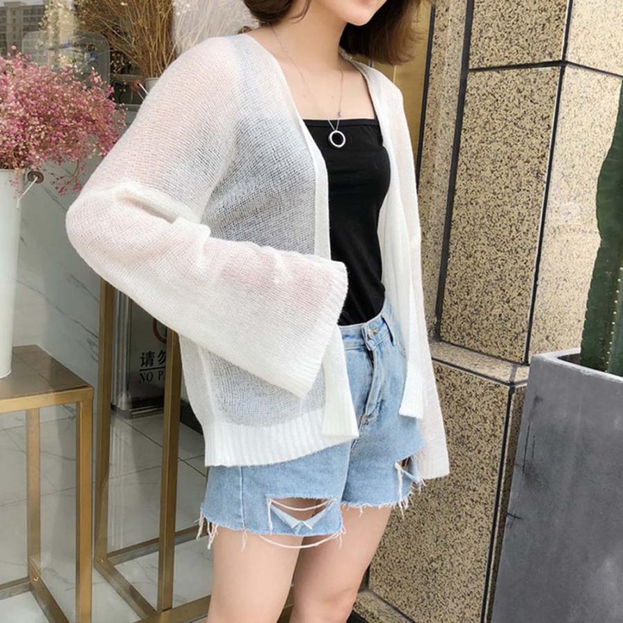 カーディガン | トップス 前開き 薄手 夏