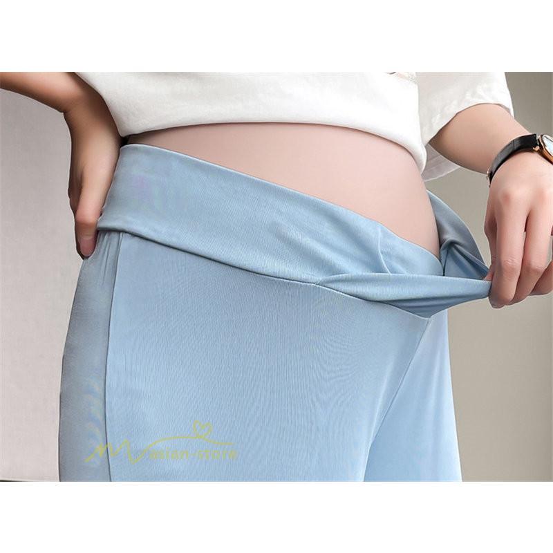 パンツ レギンス | マタニティ ワイドパンツ ガウチョパンツ 着痩せ 無地 着痩せ ゆったり マタニティパンツ パンツ マタニティウェア 日常 夏新作 おしゃれ サマー サマーパンツ