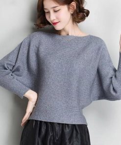 ニット・セーター | ニットトップス ボートネック長袖