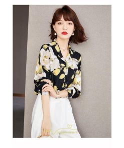 シャツ・ブラウス | ブラウス シャツ レディース 長袖 花柄 フォーマル オフィス シフォン きれいめ 春夏秋 トップス おしゃれ 着痩せ 送料無料 おしゃれ 可愛い レトロ風 SNS映え