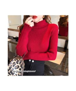 ニット・セーター | カットソー ニット レディース リブニット 長袖 秋冬 春 トップス スリム ストレッチ インナー 無地 着痩せ 通学通勤 長袖カットソー プルオーバー 長袖ニット