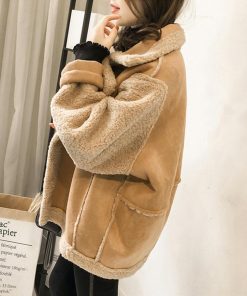 ジャケット・ブルゾン | 切替ムートンジャケット 韓国風 冬物