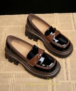 ローファー | 厚底 靴 オフィス 学生 通勤 通学 カジュアル パンプス 太ヒール 春 夏 秋 冬 学生靴 送料無料 コンフォート 学校 フォーマル 疲れにくい 痛くない