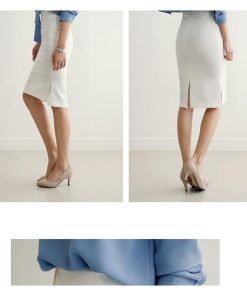 スカート | タイトスリット セクシーAライン 通勤 ハイウエスト 無地 レディース オフィス OL 膝丈大きいサイズ