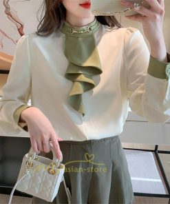 シャツ・ブラウス | ブラウス レディース 長袖 ブラウスシャツ ボウタイ フォーマル チュニック 大人 春 夏 春夏 フォーマル スーツ トップス 20代 30代 2022作 OL 高級感 母 ママ