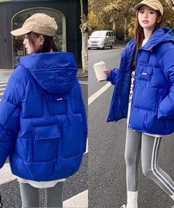 ジャケット・ブルゾン | 中綿フェイクダウンジャケット フード付き