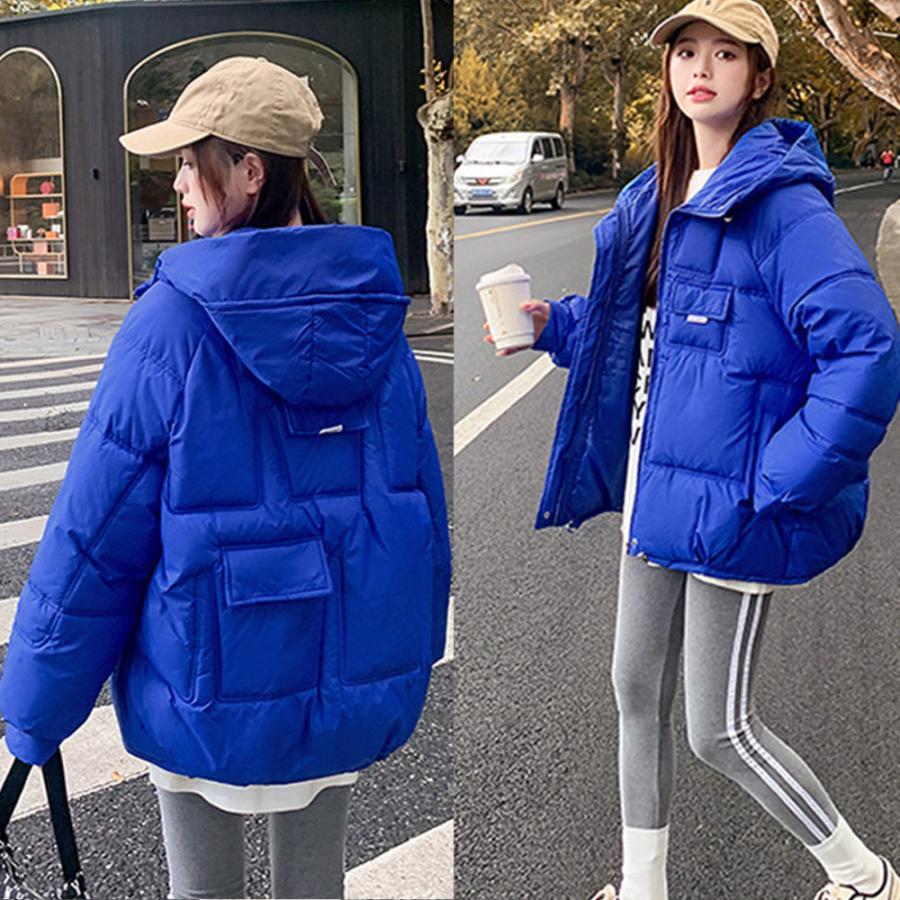 ジャケット・ブルゾン | 中綿フェイクダウンジャケット フード付き