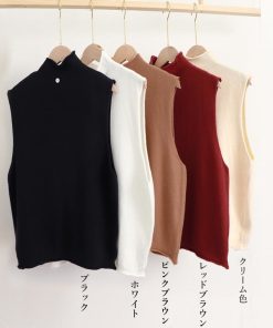 ニット・セーター | ニットベスト ハイネック ニットチョッキ