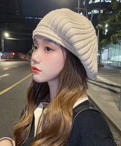 ベレー帽 | リブ編みニットニットキャップ