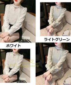 シャツ・ブラウス | シャツ ブラウス 秋冬 レディース スカーフタイ きれいめ フォーマル 春 長袖 春夏 フェミニン 20代30代40代 カジュアル エレガント 通勤通学 お出かけ 着痩せ