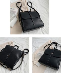 ハンドバッグ | 韓国風 リュックサック黒 レディース