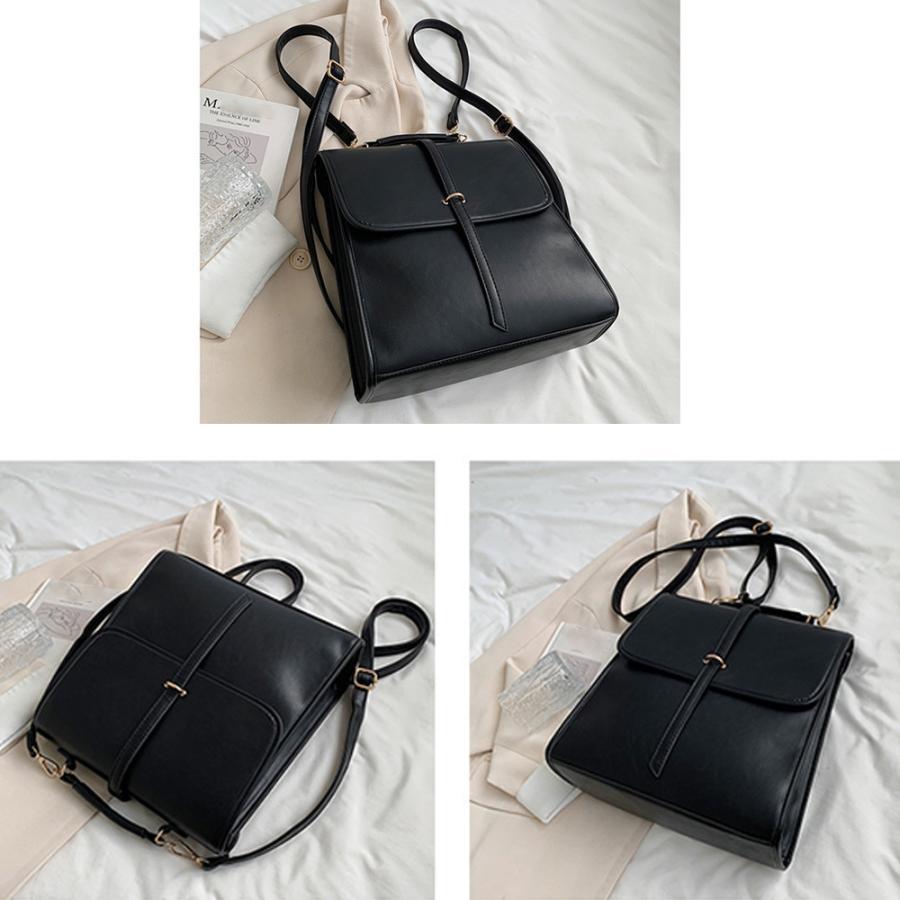 ハンドバッグ | 韓国風 リュックサック黒 レディース